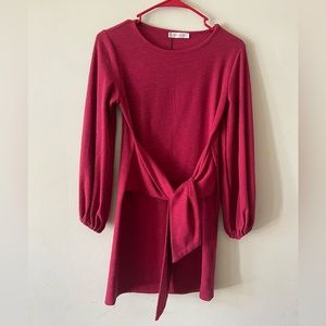 Red Womens Mid Dress
